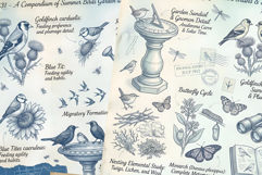 Summer Birds Garden Junk Journal Pages Product Image 4