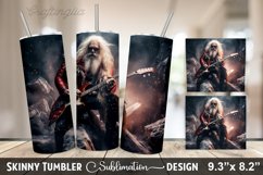 Christmas Tumbler Wrap | Christmas Santa Rock Tumbler Bundle Product Image 6
