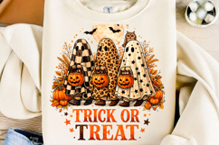 Trick or Treat Ghosts Halloween PNG Product Image 1