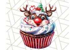 Christmas Cupcake PNG Clipart, Cute Food PNG, Holiday Treat Product Image 2