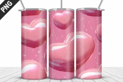 Valentines Love Skinny Tumbler PNG Wrap| Valentines Tumbler Product Image 3