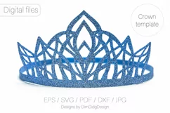 Princess crown svg Birthday party crown Princess tiara Product Image 7