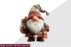 Christmas Gnome Funny Clipart Bundle png Product Image 8