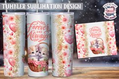 Sublimation Tumbler WRAP Love Design St Valentine&#039;s Day Product Image 1