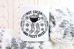Hot Cocoa And Fuzzy Socks Svg, Christmas Hot Chocolate Svg. Product Image 8