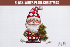Black-White-Plaid-Christmas Sublimation Product Image 1