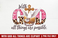 With God All Things Are Possible PNG Product Image 1