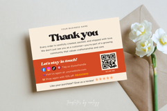 Retro Thank You Card Template Canva Editable Vintage Product Image 4