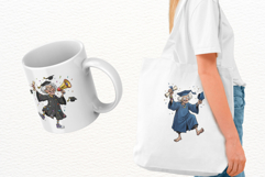 Whimsical Graduation Grandma Clipart Product Image 3
