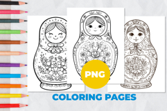 Matryoshka doll Coloring Pages | Coloring book Product Image 1