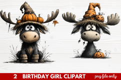 Quirky Halloween Clipart | Cute Spooky Character PNG Illustr Product Image 1