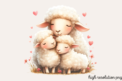 Mothers and Babies Nursery Animals PNG Product Image 1