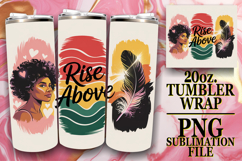 Serene Days 20oz tumbler wrap, Juneteenth Product Image 1