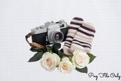 Antique Winter Photography Clipart PNG Product Image 1
