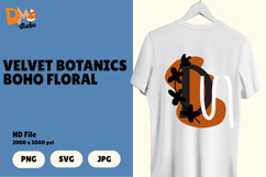 Velvet Botanics Boho Floral Monogram Product Image 1