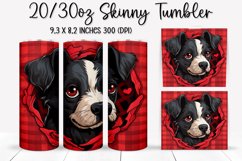 Valentine Dog - Tumbler Sublimation Design Product Image 1