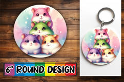 Joyful Ornaments Round Style, Cute Animals Product Image 1