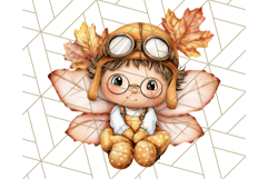 Fall Fairy Clipart PNG, Autumn Fairy People With Wings Product Image 2