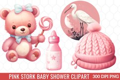 Watercolor Clipart, Nursery Clipart, Newborn Clipart Product Image 1