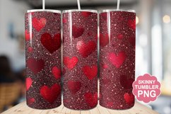 Valentine Glitter Tumbler | Valentine Tumbler Wrap Product Image 1