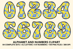 Cute Dinisaur Alphabet &amp; Numbers PNG - 300 DPI Clipart Product Image 5