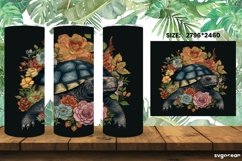 Embroidery Turtle Tumbler Wrap |Skinny 20 oz| Sublimation Product Image 1