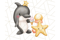 Spring Animal Ice Cream Clipart, Cute Pastel Animal PNG Product Image 2