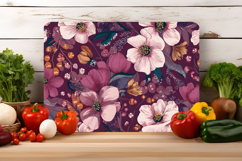 Watercolor Boho Floral Cutting Board | Cutting Board png Product Image 4