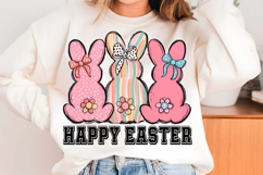 Happy Easter PNG Coquette Easter Bunny Product Image 1