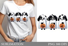 Dog Ghost Sublimation. Dog Ghost T-Shirt Sublimation Product Image 1