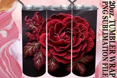 Floral Majesty 3D Sublimation Tumbler 20oz Product Image 1