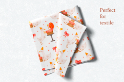 Cute Hand Drawn Birthday Goose Clipart &amp; Pattern Product Image 17