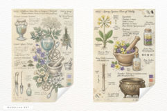 Ephemera Witchy Wildflowers Junk Journal Pages Product Image 6