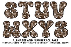 Baseball Sport Alphabet png clipart, baseball letters doodle Product Image 4