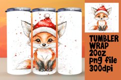 VIBRANT 20oz PNG Tumbler Wrap , Christmas Animals Product Image 1