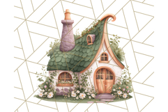 Whimsical Cottagecore Cottage PNG Clipart, Fairy House Png Product Image 2