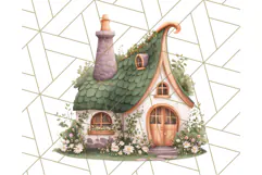 Whimsical Cottagecore Cottage PNG Clipart, Fairy House Png Product Image 2
