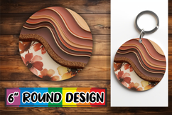 Timeless Circle Keychain Magic PNG, Pattern Product Image 1