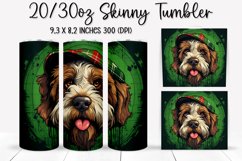 St. Patrick&#039;s Day DOG - Tumbler Sublimation Design Product Image 1