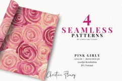 Seamless Pink Girly Digital Paper Product Image 2