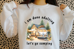Funny Camping Sublimation Tshirt Design Png Product Image 1