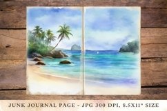 Printable Junk Journal Pages beach 2 Product Image 1