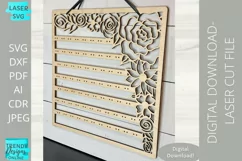 Floral Jewelry Stand Svg, Earrings display svg Product Image 1