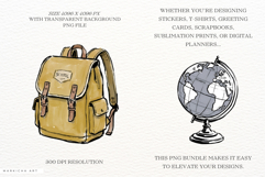 Retro Back To School Clipart Product Image 2