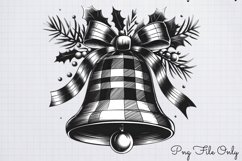 Black White Plaid Christmas PNG Product Image 1