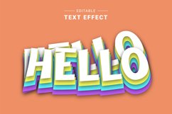 Editable Text Effect for Illustrator. Vector Graphic styles Product Image 1