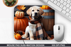 Halloween Dog Mouse Pad Sublimation, Halloween Mouse Pad PNG Product Image 1