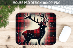 Christmas Reindeer Mouse Pad Sublimation - Animal PNG Design Product Image 1