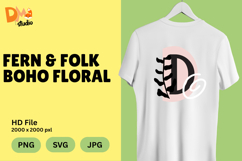 Fern &amp; Folk Boho Floral Monogram Product Image 1