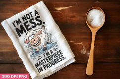 15. I&#039;m not a mess, I&#039;m a masterpiece in PNG, Funny Kitchen Product Image 1
